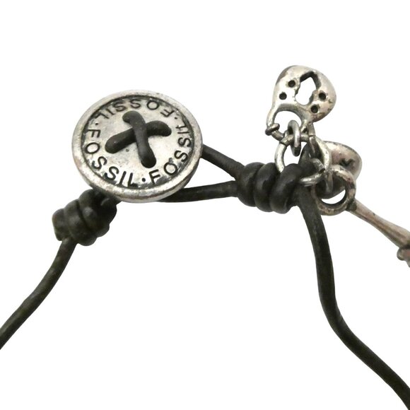 FOSSIL silver nugget beaded bracelet - Picture 3 of 6